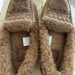 UGG Women's Brown Sheepskin Slippers